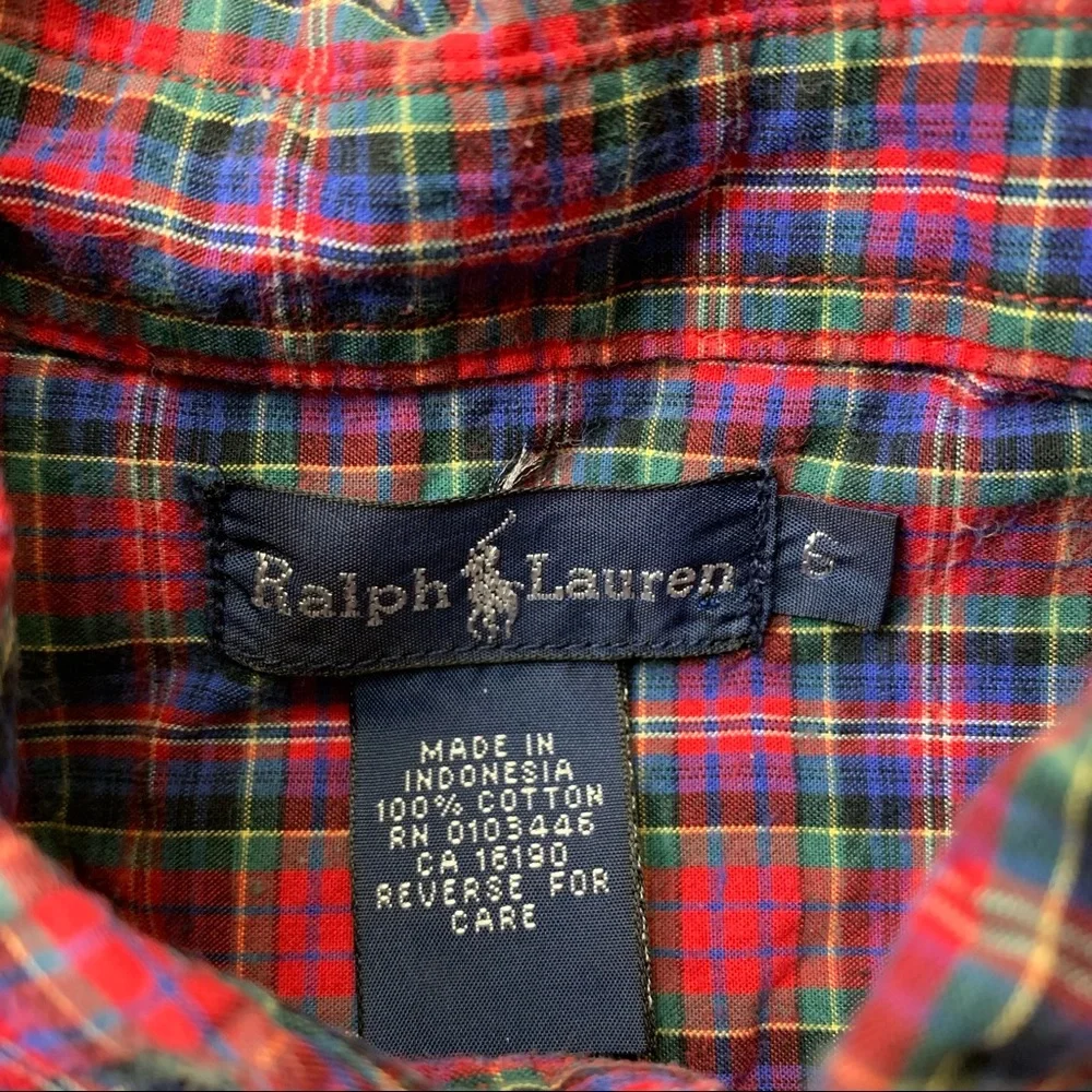 Vintage Ralph Lauren Plaid Shirt 90s